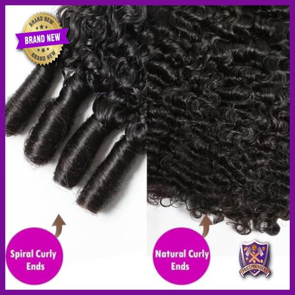 14-18 Inch Burmese Curly Human Hair Extensions 3 Bundles Double Weft